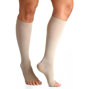 Imagem de Meia Panturrilha 30-40 mmHg com Ponteira Aberta, Natural, M2, Sigvaris