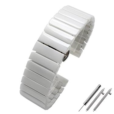 Imagem de DFAMIN Pulseira de relógio inteligente 20 mm 22 mm pulseira de cerâmica para Samsung gear S2 S3 S4 pulseira de substituição para HUAWEI watch2 Pro gt2 pulseiras mágicas (Cor: VERDE