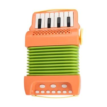 Imagem de Almencla Acordeão de piano baixo, 10 teclas, 8, instrumento musical, conjunto infantil para meninos e meninas, laranja