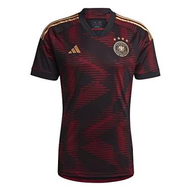 Imagem de Camiseta Adidas Alemanha 2022 G Masculino - Preto e Vinho