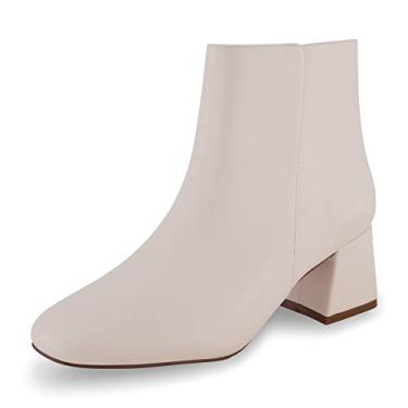 Imagem de CUSHIONAIRE Women's Nexus dress heel boot +Memory Foam, Wide Widths Available, Ivory 7