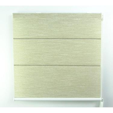 Imagem de Cortina Romana Napoles Translúcido Crisdan 1,40 Largura X 1,50 Altura Bege