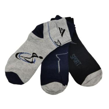 Imagem de 6 Pares de Meias Cano Curto - Masculina