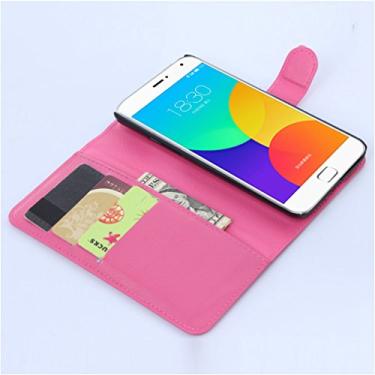 Imagem de Capa MEIZU MX4 Pro – Capa carteira com suporte de couro PU Manyip para MEIZU MX4 Pro, capa de proteção de telefone estilo empresarial, capa com [compartimentos para dinheiro e cartão]