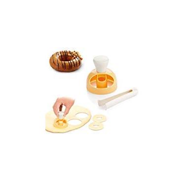 Imagem de Molde de bolo de donut com alicate de mergulho, cortador de rosquinha DIY para biscoito molde de sobremesas cortador de biscoito molde de cozinha ferramenta de cozimento, Donut Mould