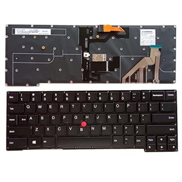 Imagem de Layout americano de substituição para laptop com apontamento com teclado retroiluminado para Lenovo Thinkpad X1 Carbon Gen 2nd 2014 20A7/20A8 0C45137 0C45081 01AX410