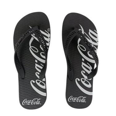 Imagem de Sandália Masculina Coca-Cola Cc4256 Spencerian Crop 2 Preto