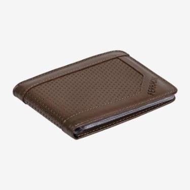 Imagem de Carteira de Couro Ferracini Masculina Marrom CF386C-Masculino