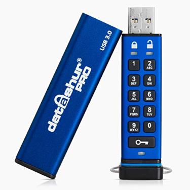 Imagem de iStorage DatAshur PRO 128 GB | Cartão de memória USB criptografado | Certificado FIPS 140-2 nível 3 | protegido por senha | Resistente a poeira/água