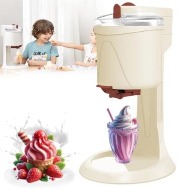 Imagem de Sorveteira Eletrica, 1000ml Máquina Sorvete Macio Frutas Congeladas, Usar Basta Fazer 10 Minutos, Suficiente Para 7 a 8 Pessoas, Para Liquidificador Portátil Doméstico