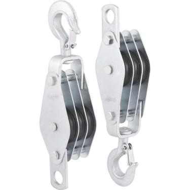 Imagem de Moitão/cadernal 60 mm com 3 roldanas VONDER