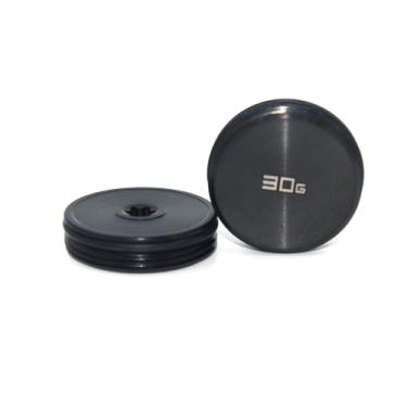 Imagem de RunzeFeng Pesos de taco de golfe 2 peças 5g/10g/15g/20g/25g/30g/35g/40g Substituir para 24 modelos AI Odyssey Putters (preto, 2 peças, 30 g)