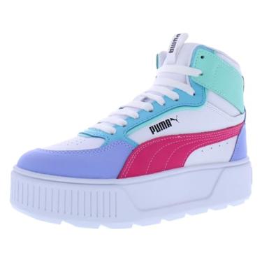 Imagem de PUMA Tênis feminino Karmen Rebelle Mid GS, Branco/multicor, 18
