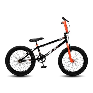 Imagem de Bicicleta Masculina Infantil Aro 20 BMX PRO X S1,Preto Laranja
