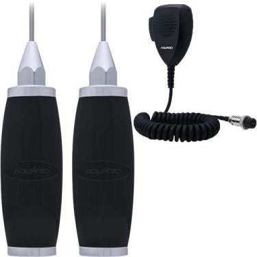 Imagem de 2 Antena Móvel PX Radio Amador Marinox 2,70 metros B-2003p + 1 Microfo
