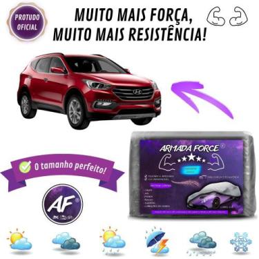 Imagem de Capa De Cobrir Carro Santa Fé Forrada Impermeável Armada Force - Armad