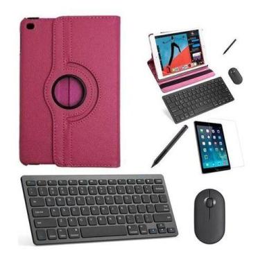 Imagem de Capa 360 Rosa Teclado, Mouse, Pel, Can Stylus iPad 9 10.2 - BD Net Col