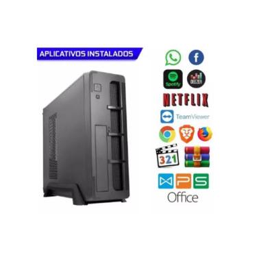 Imagem de Computador Pc Slim I5, 8gb, Ram, Ssd480gb + Wi-FI + KIT TECLADO E MOUS