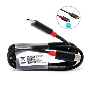 Imagem de Cabo de Dados Tipo-c X Tipo-c Turbo 1 Metro 45W 3.1a ZTD Para Moto G71