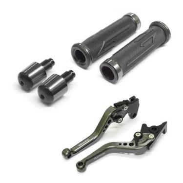 Imagem de Kit Manopla XL+Peso Manete Lander Crosser Tenere Fazer 250 - Stark Rac