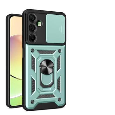 Imagem de Capa compatível com Samsung Galaxy A16 5G, com capa de lente de câmera deslizante compatível com Samsung SM-A166P/DS Galaxy A16 5G / SM-A166E SM-A166E/DS capa verde