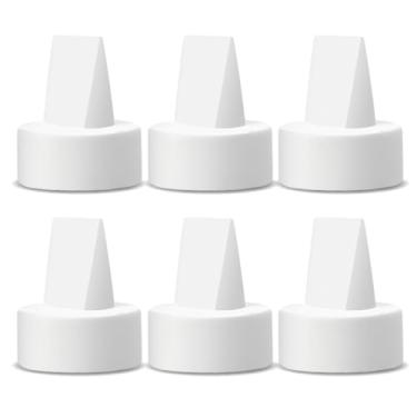 Imagem de Maymom Válvulas Duckbill para Spectra. Projetadas para Spectra S1 Spectra S2 Spectra 9 Plus Spectra Dew 350 Peças de bomba Spectra S2 Acessórios substituem a válvula Spectra (6 ct White)