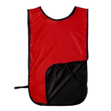 Imagem de Colete de Futebol Treino Jogo Dupla Face Vermelho/Preto 1 Fit