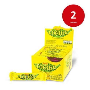 Imagem de Kit C/2 Chocolate Garoto Caribe Display C/30 Unidades 28g