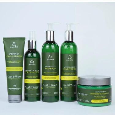 Imagem de Kit Cachos e Crespos Vector Force Curl & Wave Hair Therapy - Grandha