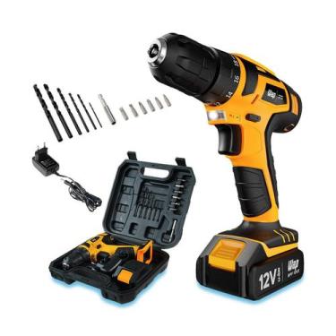 Imagem de Parafusadeira e Furadeira Wap BPF 12K3 12V a Bateria Li-Ion, Bivolt