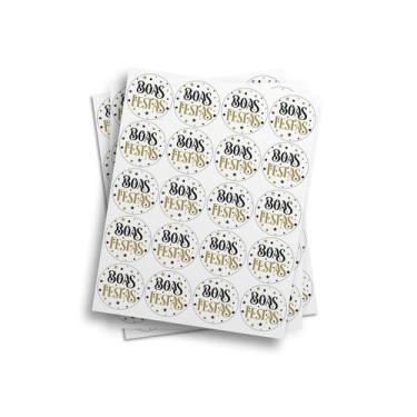 Imagem de Cartela de Adesivo Boas Festas Para Lembrancinhas 21x29cm - PRESENTE-B
