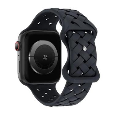 Imagem de Pulseira Silicone Trançada Compatível com Apple Watch - Baú do Viking,