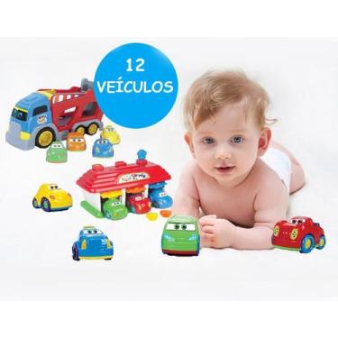 Imagem de Brinquedos Educativos De Bebe Carrinhos Garagem E Caminhão - Big Star