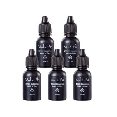 Imagem de Kit c/5 Gotas Secantes Seca Esmalte 2 Minutos para Unhas 10ml Vult