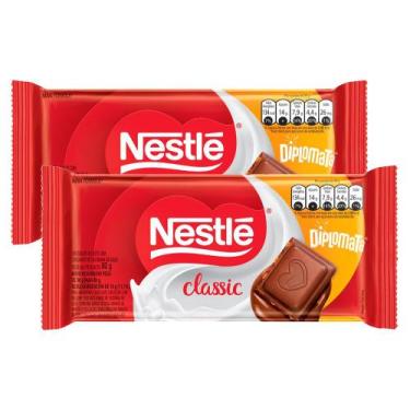 Imagem de Kit 2 Chocolate Nestlé Classic Diplomata 80g