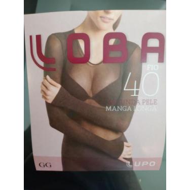 Imagem de Blusa segunda pele, manga longa fio 40 - Lupo, Preto, GG