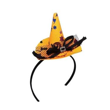 Imagem de Tiara Bruxinha Variadas Halloween - Festas e Fantasias, Laranja