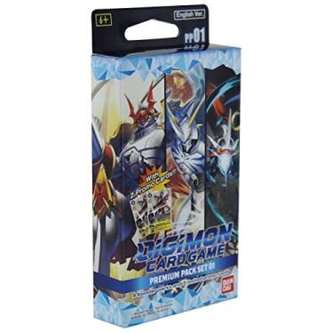 Imagem de THERMOS Digimon Card Game: Premium Pack Set 01 - Jogo de Cartas - 50 Cartas - Idade Mínima: 6 Anos - Versão em Inglês - Azul - 6 Unidades