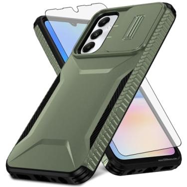 Imagem de Asuwish Capa de telefone para Samsung Galaxy A05s/A05 com protetor de tela de vidro temperado e capa de câmera deslizante fina robusta híbrida à prova de choque acessórios para celular Ao5s Ao5 A 05s