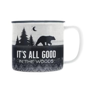 Imagem de Pavilion - Good In The Woods - Caneca de café de 500 ml, xícara de chá, floresta, caminhadas, acampamento, urso, cabana, bosque, presente ao ar livre