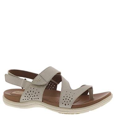 Imagem de Cobb Hill Sandália feminina Rubey Thong Sling, Branco, 10 Narrow