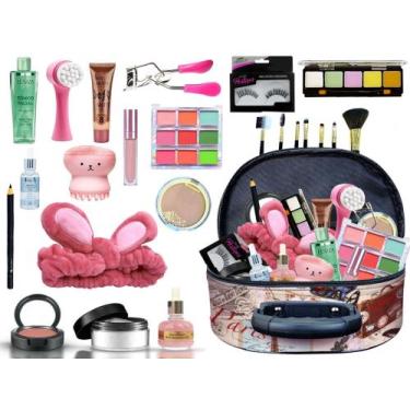 Imagem de Kit De Skincare Completo + Frasqueira + Maquiagem IGKBPLP27, Pele pard