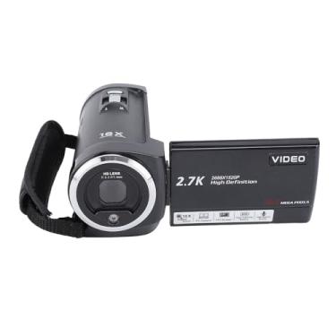 Imagem de Filmadora, Câmera de Vídeo QHD 2.7K 50MP Tela de 2,8 '' Câmera de Vlogging Com Zoom Digital 16X Com 2 Baterias, Microfone Externo, para Crianças,Adolescentes, Estudantes,Iniciantes