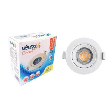 Imagem de SPOT LED REDONDO DIRECIONAVEL EMBUTIR 7W BRANCO QUENTE 3000k BIVOLT - 