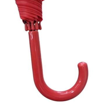 Imagem de Guarda-Chuva Transparente Com Borda Colorida Bengala Abertura Automáti