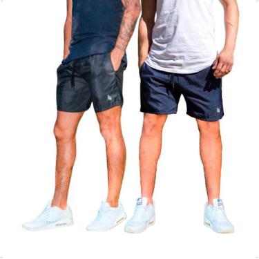 Imagem de Kit 2 Short Tactel Masculino Bermuda Praia Academia Treino Futebol - B