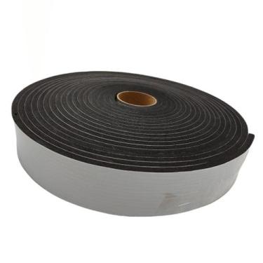 Imagem de Espuma Fita Autocolante Eva Borracha Preta 50x6mm 10m - Brothers Utili