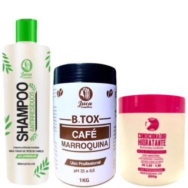 Imagem de Kit B.tox Capilar Café Marroquina Juca 2x1kg + Condicionador Pós Quimi