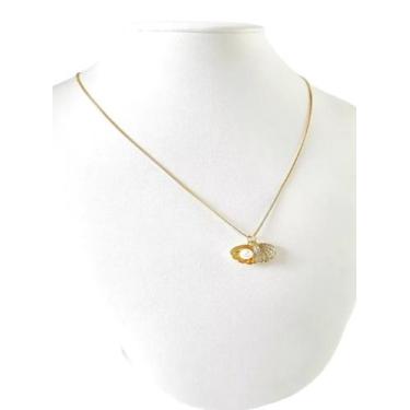 Imagem de Cordão Feminino 1mm Concha - Banhado a Ouro 18k - ToJoia18k