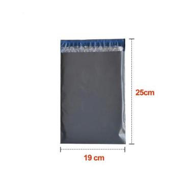 Imagem de Saco de Segurança Cinza/Eco 26x36 kit 10 Plástico Bolha  - Super Embal